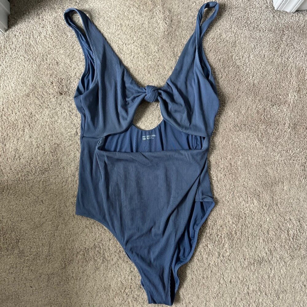 Blue Aerie One Piece Bathing Suit